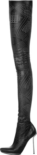 Stella McCartney perforated thigh high boots