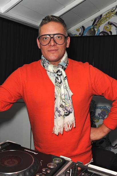 Giles Deacon at the launch of Cadbury's Caramel Nibbles