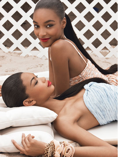 Jourdan Dunn, Chanel Iman - Teen Vogue