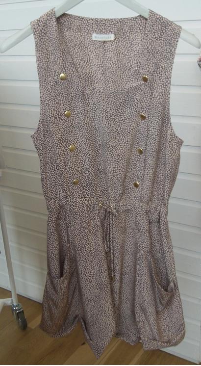 Speckled drawstring playsuit