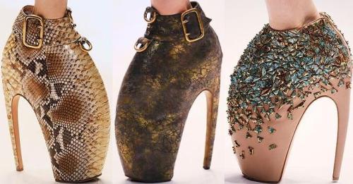 Alexander McQueen's 'Armadillo' shoes