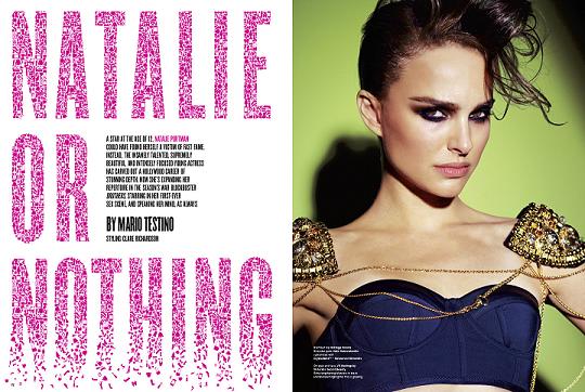 Natalie Portman in V magazine