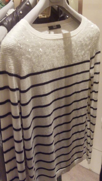 Nautical sequin sweater by Markus Lupfer