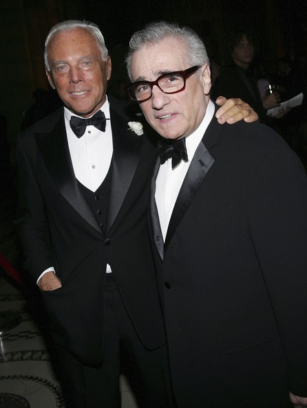 Giorgio Armani and Martin Scorsese