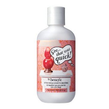 gee that was quick Free makeup remover when you spend over $45 at