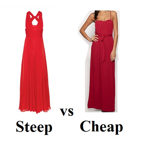 Steep vs Cheap red dress Steep vs Cheap: January Joness Golden Globe Versace dress