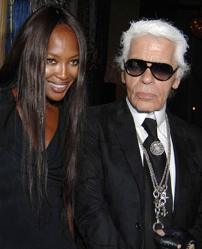 naomi campbell karl lagerfeld editing the metro interview magazine