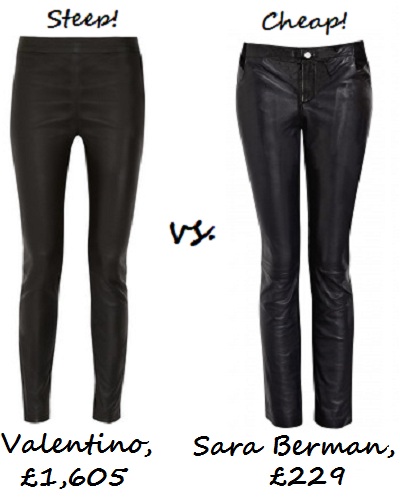 steep v cheap leather trousers