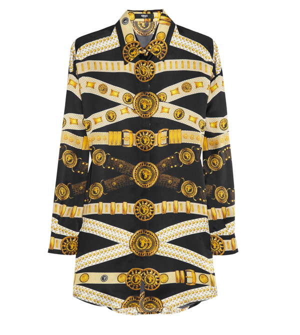 versace chain print shirt