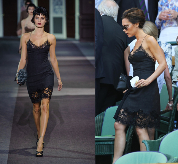 Beckham Louis Vuitton lingerie dress Wimbledon men's - my fashion life