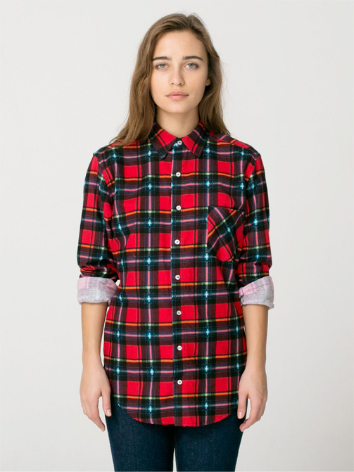 american-apparel-check-unisex-plaid-shirt