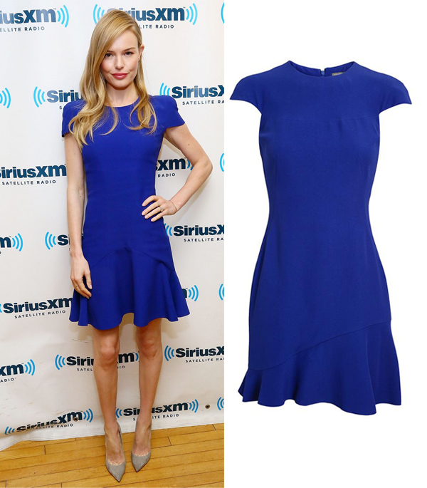 alexander mcqueen blue dress