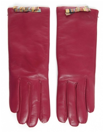 (Red leather gloves, by Paul Smith, available at Jules B) 