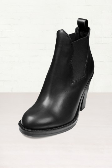 3. Acne Star Black Ankle Boots