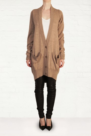 4. Maison Martin Margiela Oversized Beige Cardigan