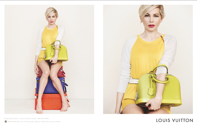 Michelle Williams is twice as nice in Louis Vuitton's Spring 2014