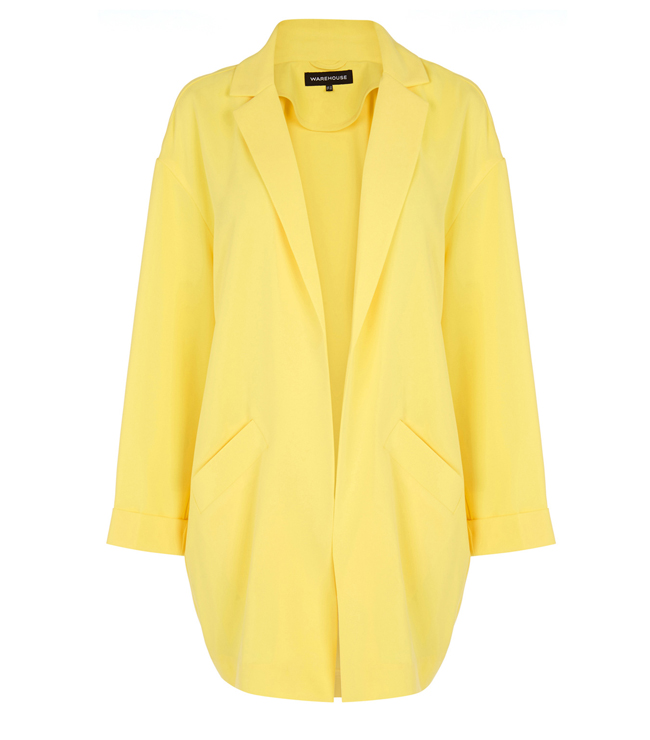 yellow duster coat