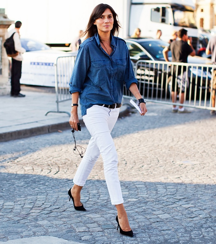 best shoes to wear with white jeans