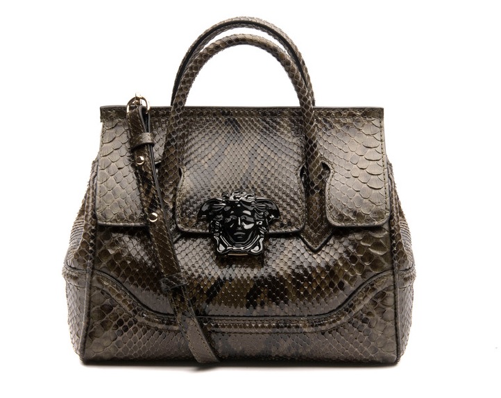 Colored Python Palazzo Empire Bag - Versace Shoulder Bags