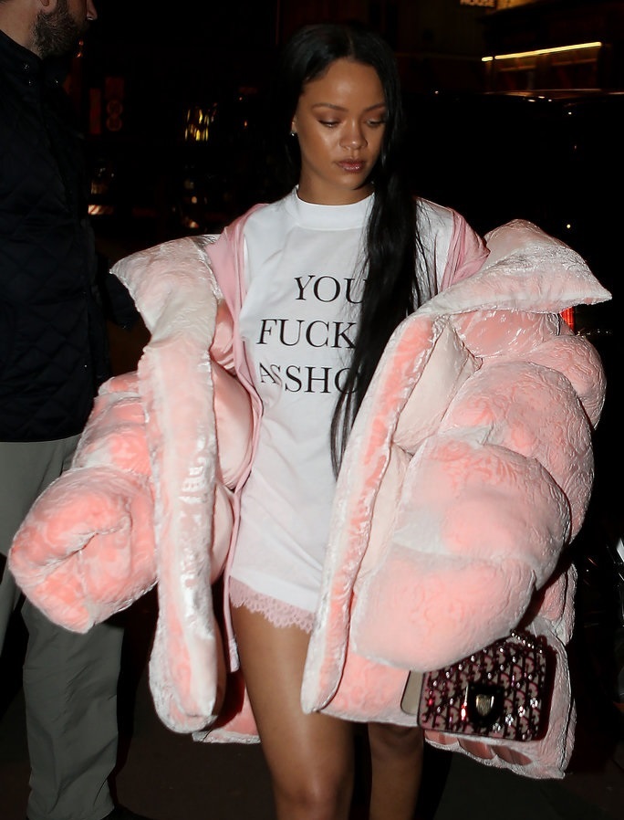 Image result for rihanna puffer jacket