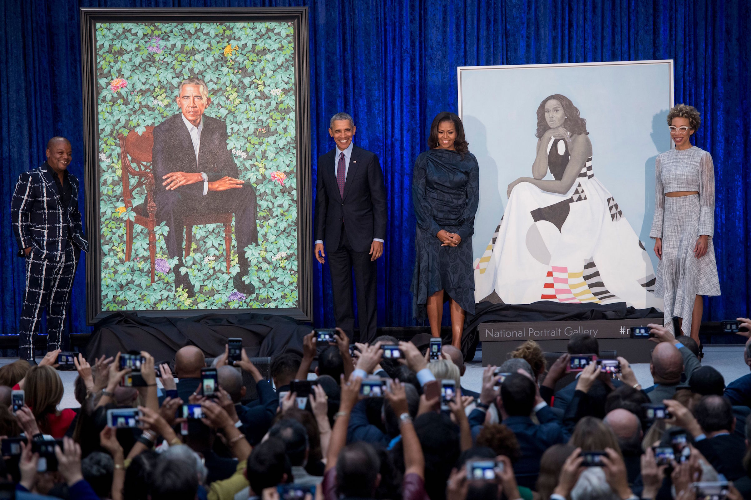 Portraits Of Barack And Michelle Obama Unveiled At The National Portrait Gallery