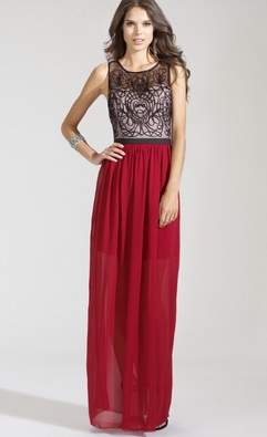 Lipsy Cornelli Trim Maxi Dress
