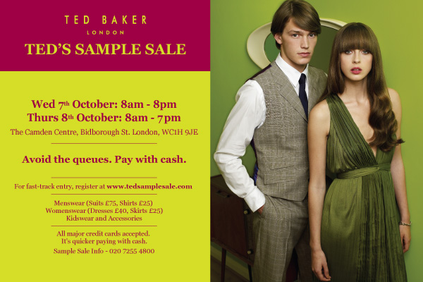 Grab your diary: Ted Baker Sample Sale | my fashion life