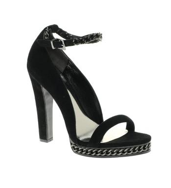 Party shoes under £250: Karen Millen gothic chain sandal - my fashion life