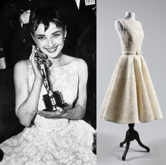 audrey hepburn oscars dress auctioned