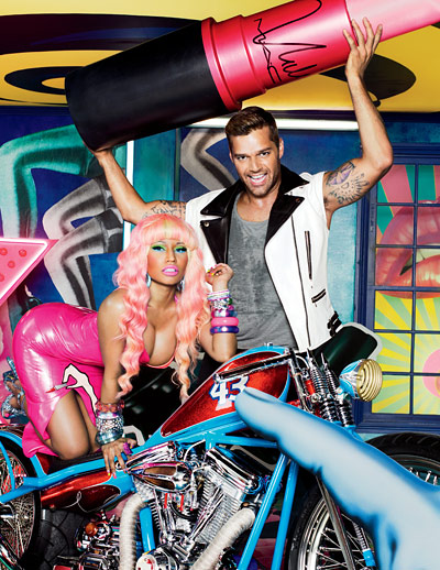 nicki minaj ricky martin viva glam mac ad campaign