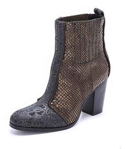 Lunchtime Buy: Rachel Zoe Kane snake embossed booties - my fashion life