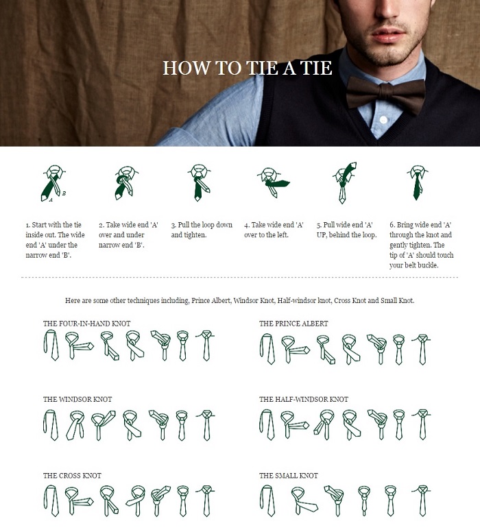 How to tie a tie