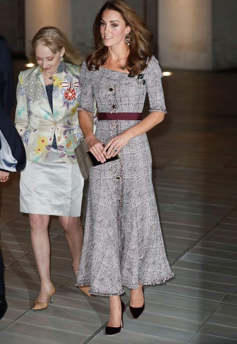 Kate Middleton Opts For Erdem At The V&A Museum - my fashion life