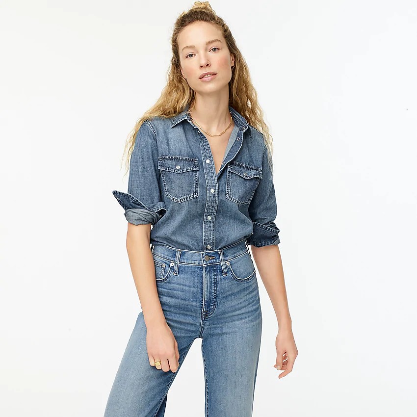25 Denim Blouses You'll Want To Wear On Repeat - my fashion life
