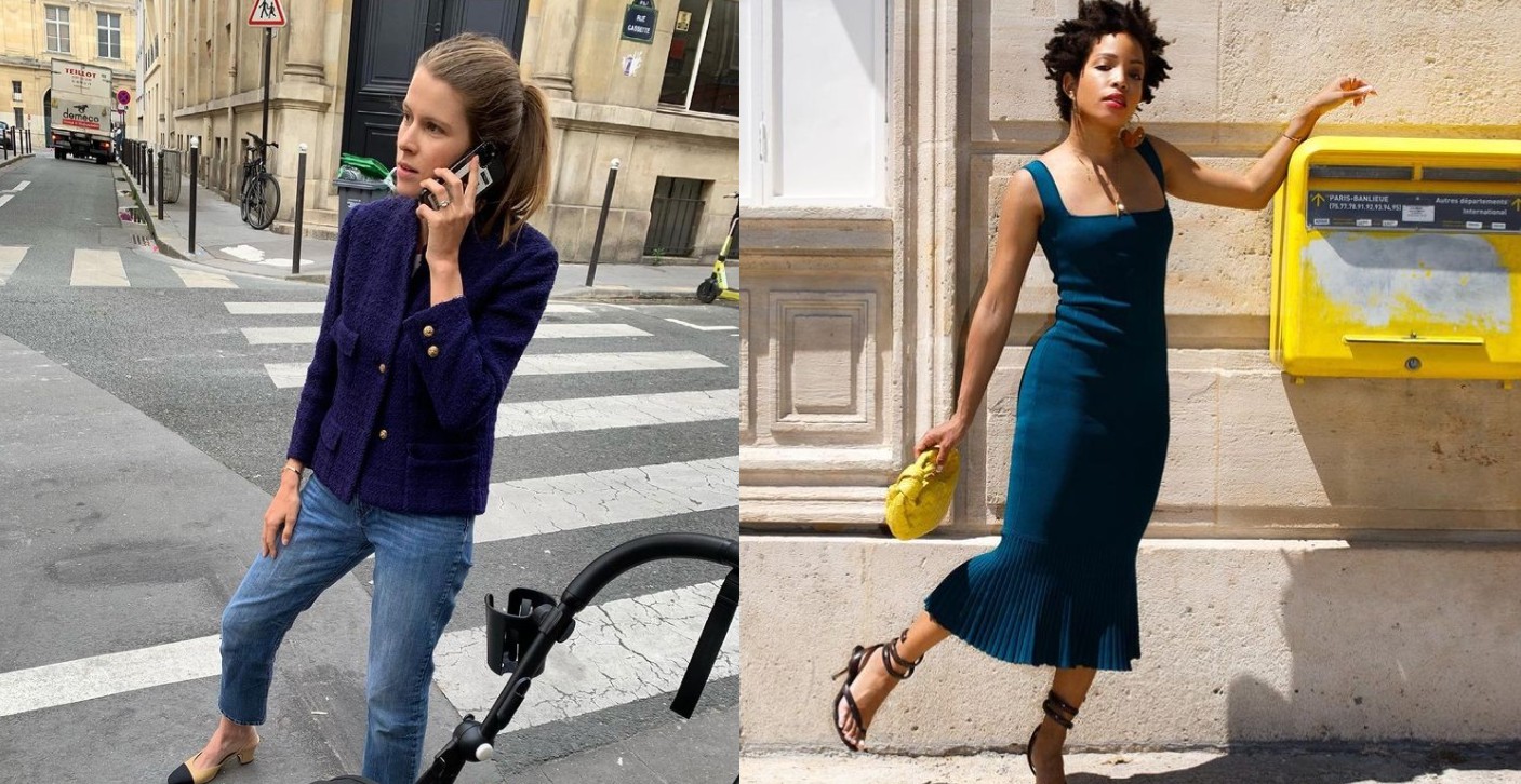 How to dress like a French woman  French women, Apc bag, White striped tee